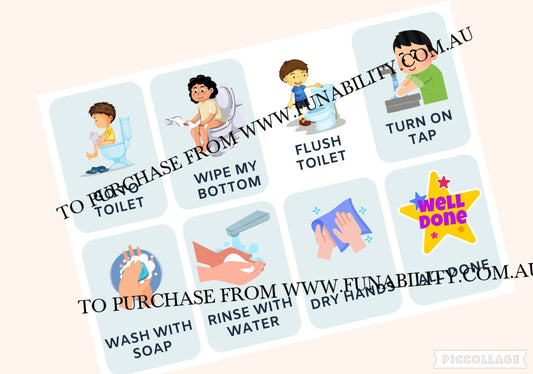 Toilet Training Visual Cards Download