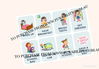 Mourning Routine Visual Cards Download