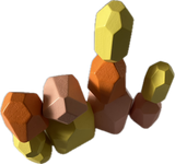 Colourful Stacked Stone Blocks - FunAbility