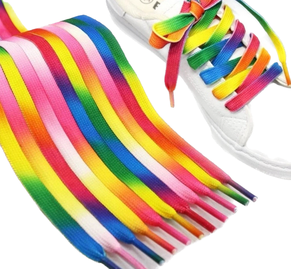 Rainbow Shoe laces 120cm - FunAbility