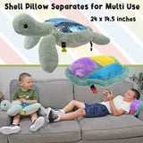 Weighted Sensory Lap Pad Sea Turtle Plush Large - FunAbility