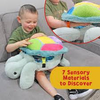 Weighted Sensory Lap Pad Sea Turtle Plush Large - FunAbility
