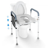 Raised Toilet Seat, 7-Position Height Adjustment