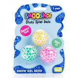 Smooshos Snow Gel Bead Sticky Splat Ballz - Set of 3 - FunAbility